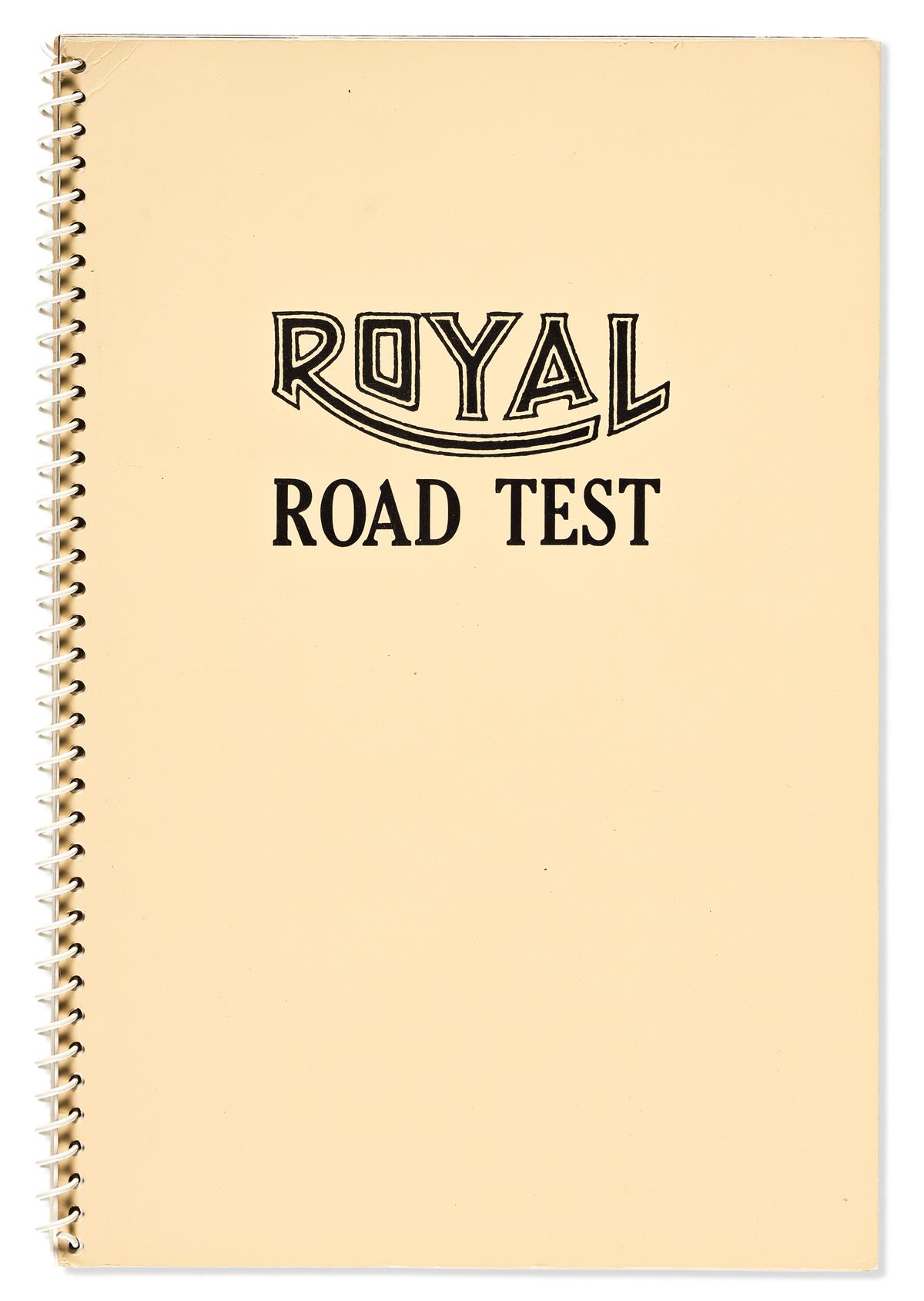 RUSCHA, EDWARD. Royal Road Test.